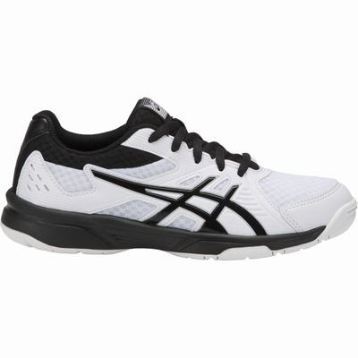 Asics Upcourt 3 GS - Lasten Lentopallokengät - Valkoinen/Mustat